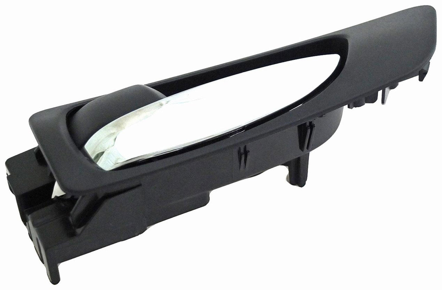 Interior Door Handle Chrome Lever Front Left Black Housing - Dorman 79856