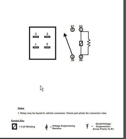 Two GM 12135170 Fuel Horn Fog Starter Headlamp 4-Pin Relay Many Functions