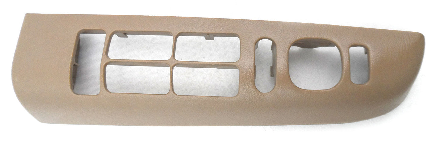 New OEM Front Driver Side Window Switch Plate 1998-2005 for S10, Blazer Beige