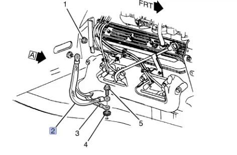 GM 12157185 OEM 15" Ground Strap 92-02 GMC Chevy 4.3L & V8 5.0L,5.7L,6.5L,7.4L