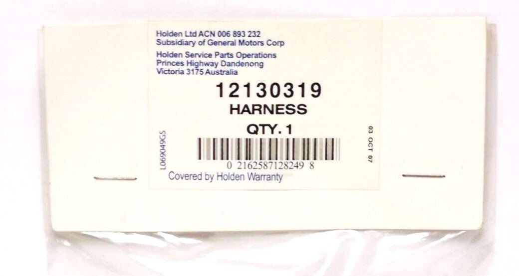 Holden GM 12130319 Harness Wire Connector 94-97 Camaro Corvette Firebird Impala