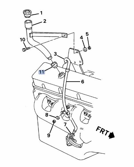 Five (5) Pieces OEM GM 10198950 Oil Filler Tube Grommet 92-98 GM Heavy Duty Trucks w/454,366 Engine
