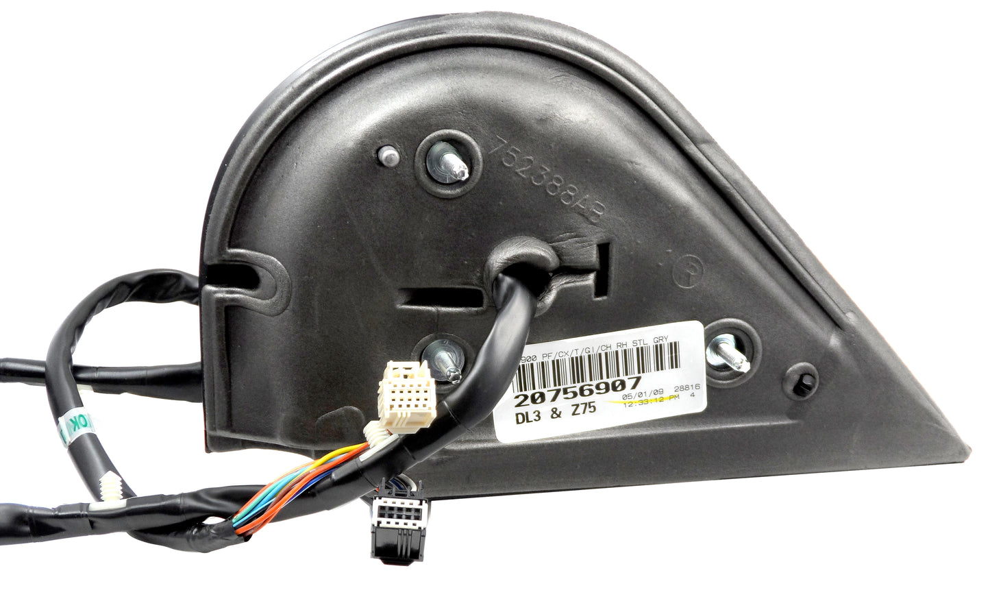 OEM RH Pwr Fold Mirror Arrow 09-14 Escalade Yukon Tahoe Gray/Chrome DL3 Z75 Z5Y