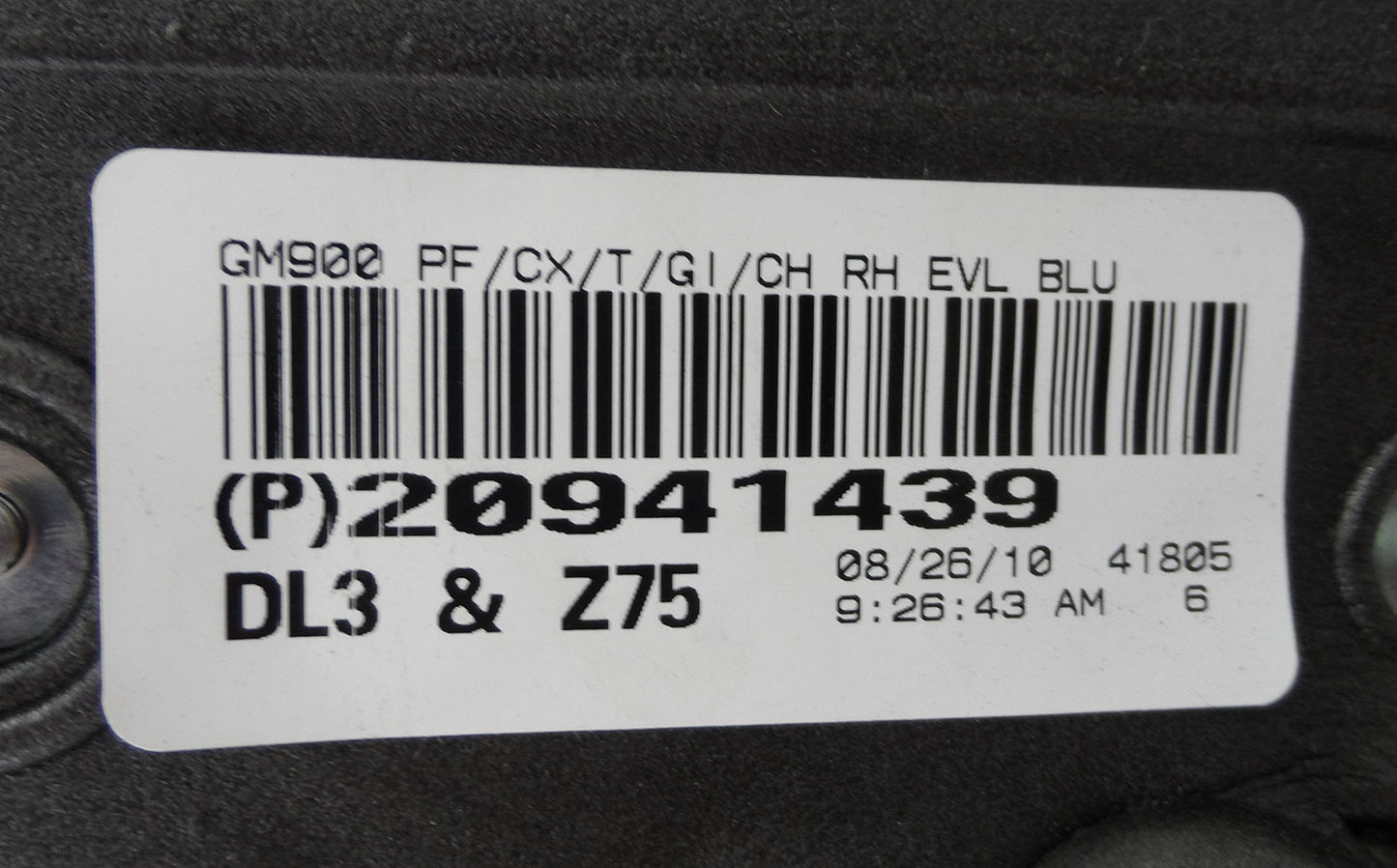 New GM Passenger Side View Mirror; Blue & Chrome 09-13 Escalade Sierra Yukon