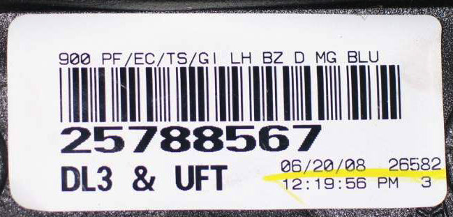 OEM Driver Side Mirror 09-13 Chevrolet GMC Trucks Ming Blue /Molded DL3 UFT