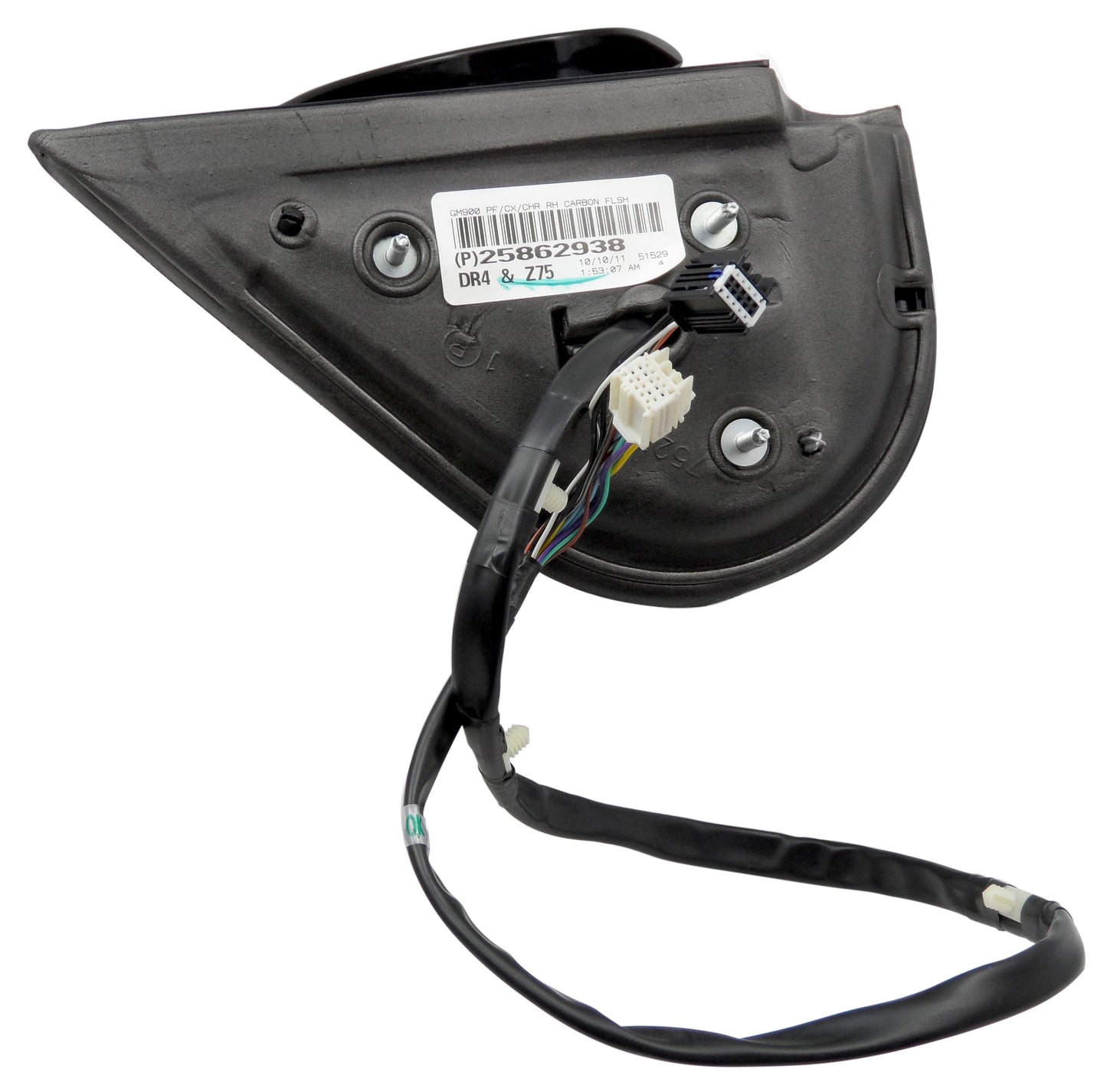 New OEM Passenger Mirror 07-14 Escalade Carbon/Chrome DR4Z75 POWER FOLD NO ARROW