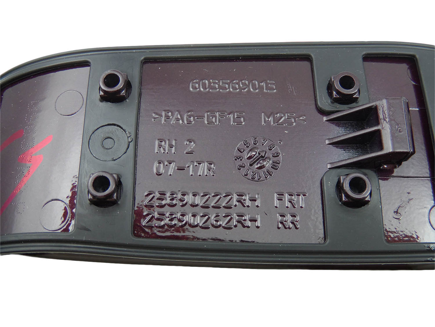 84053446 OEM Dark Brahma Primed Passenger Door Handle 07-14 Escalade Yukon Tahoe