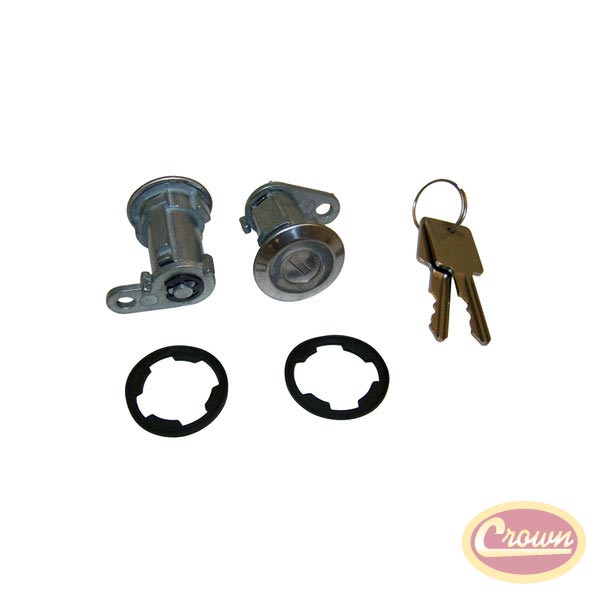 Door Cylinder Kit (2 Cylinders w/ Keys) - Crown# 8122874K2