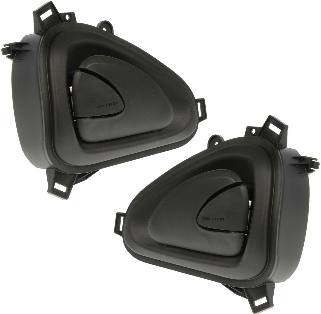 Two New Black Left & Right Interior Door Handles (Dorman 761-5103 & 761-5104)