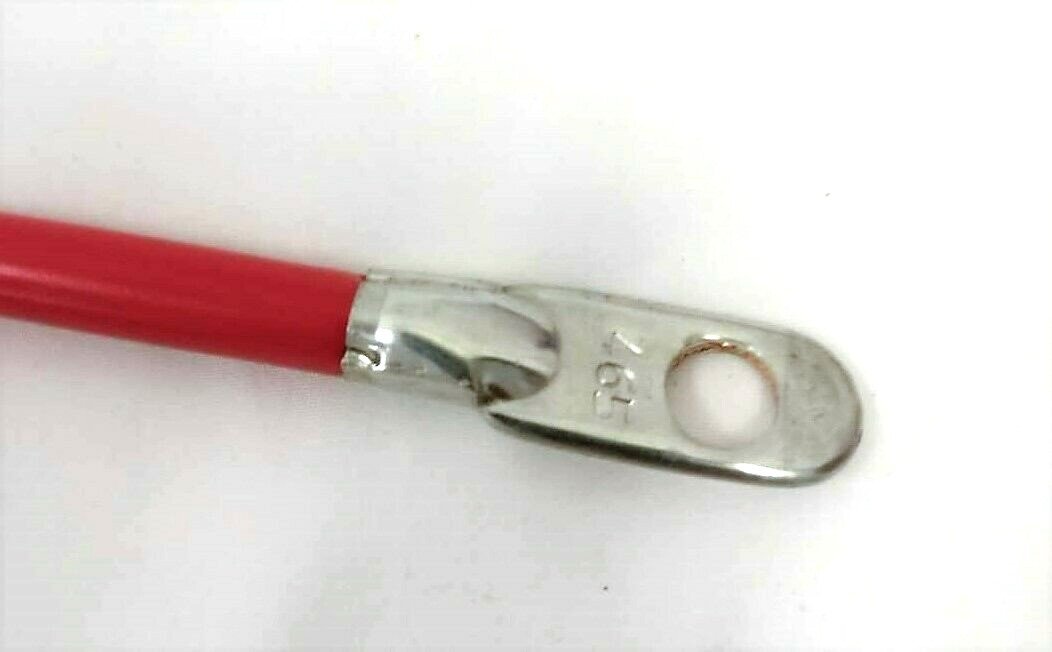 USA Made 65 inches Postive Battery Cable 4Gauge Side Terminal w/Aux Lead 4" 12Ga