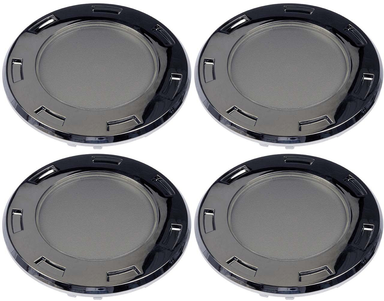 Four Chrome Wheel Center Caps (Dorman# 909-012)