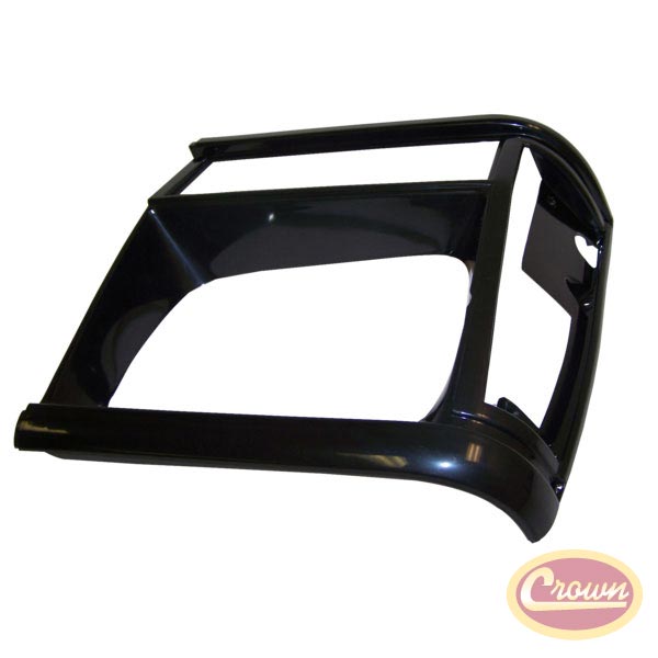 Headlamp Bezel (Flat Black/Black - Left) - Crown# 55054931