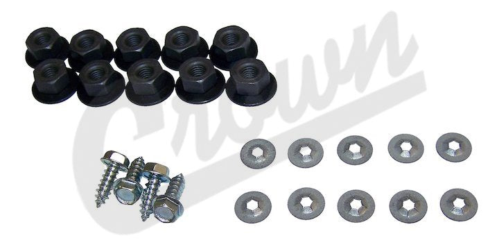 One New Fender Flare Hardware Kit - Crown# 5AGRRKIT