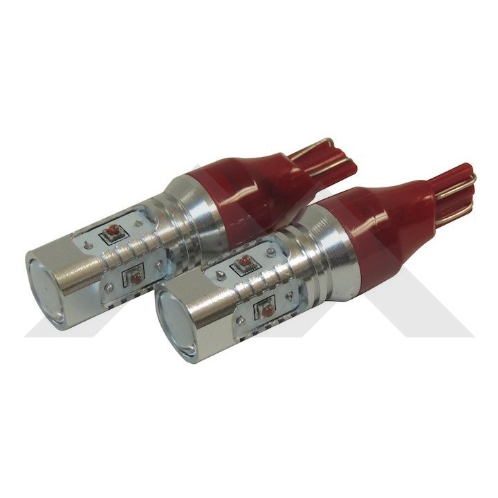 2 Red LED Plasma Bulbs (921) - Crown# RT28068