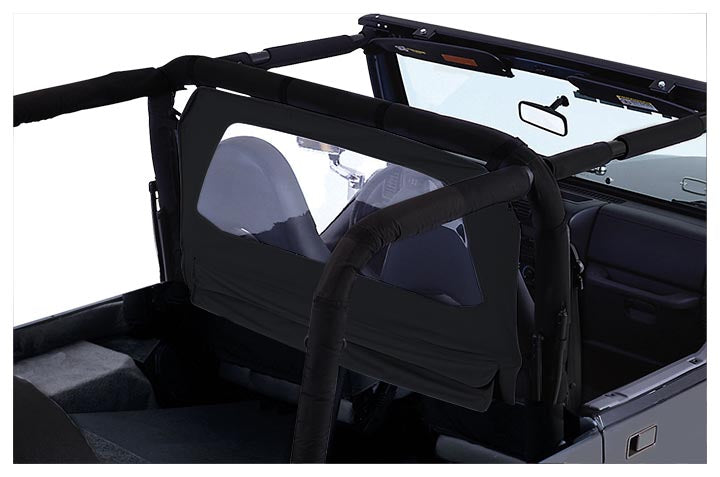 Rough Trail Rear Cab Wind Breaker Screen (Black Diamond) - Crown# WB20035