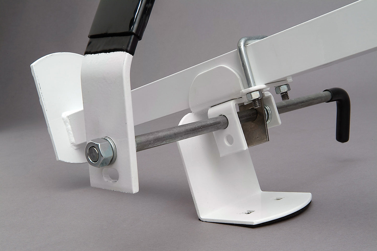 Alum Double Side ; Small Angle Series Gutter Mount Van Rack - Cross Tread 65005