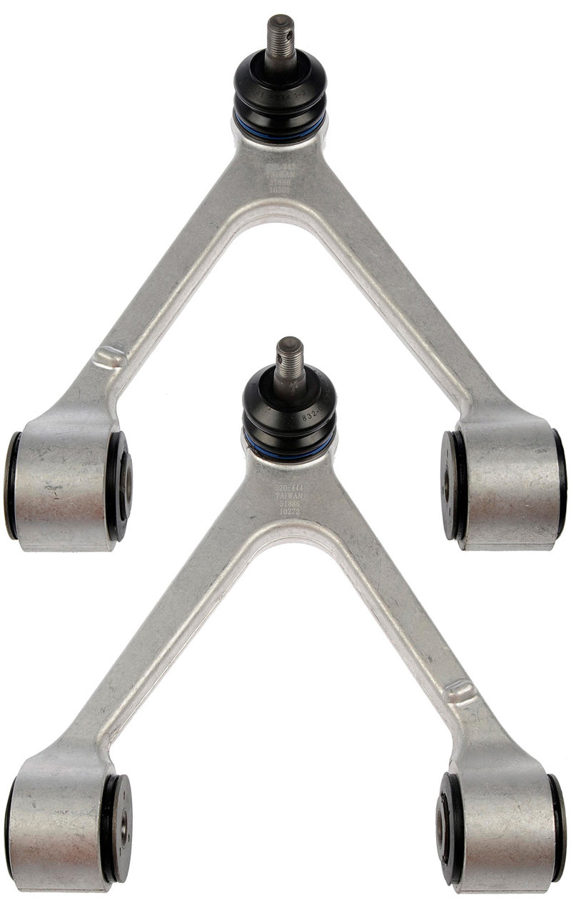 Two New Front Upper Left & Right Suspension Control Arms Dorman 520-443 520-444