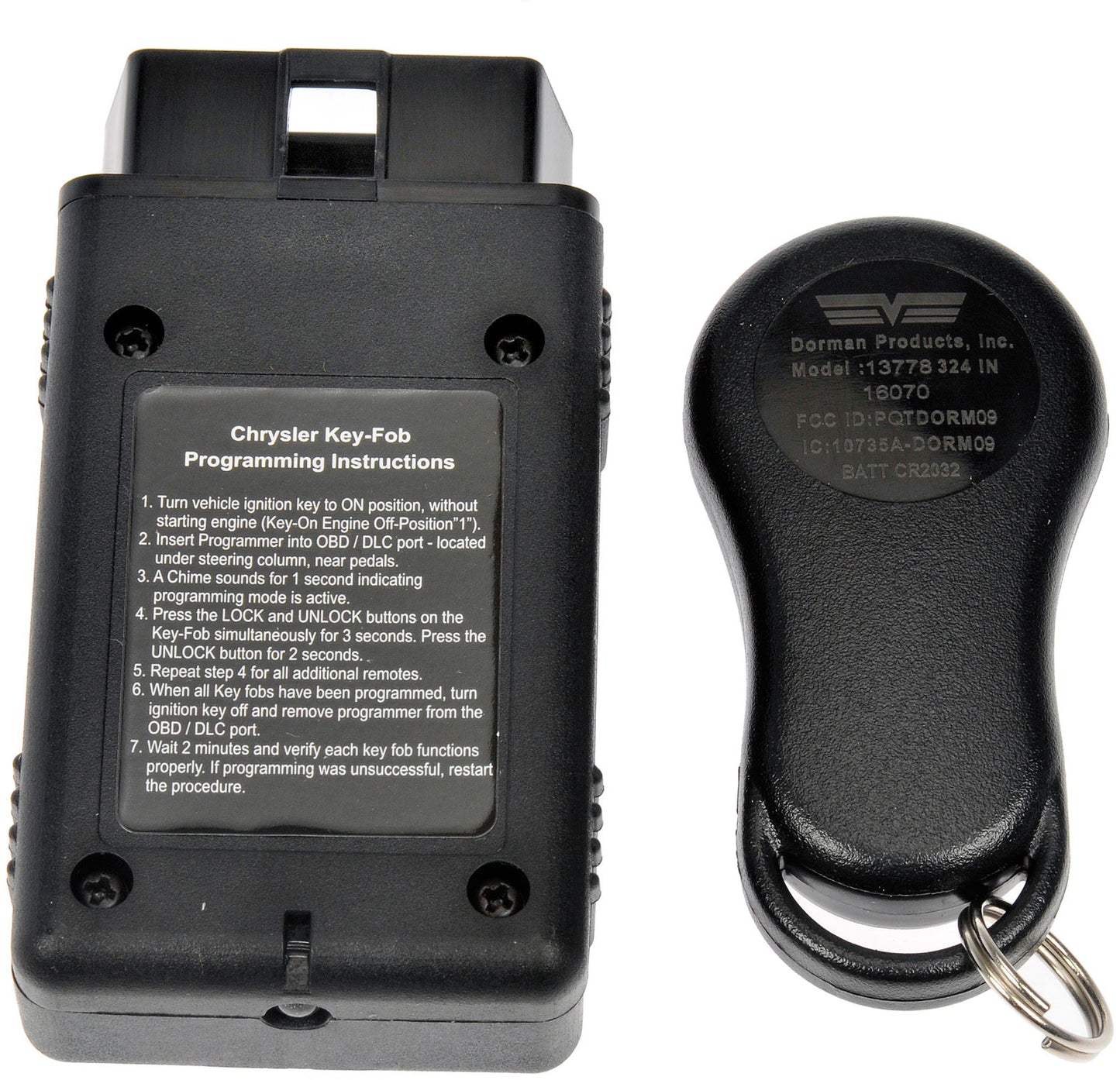 Keyless Entry Remote 3 Button (Dorman 13778)