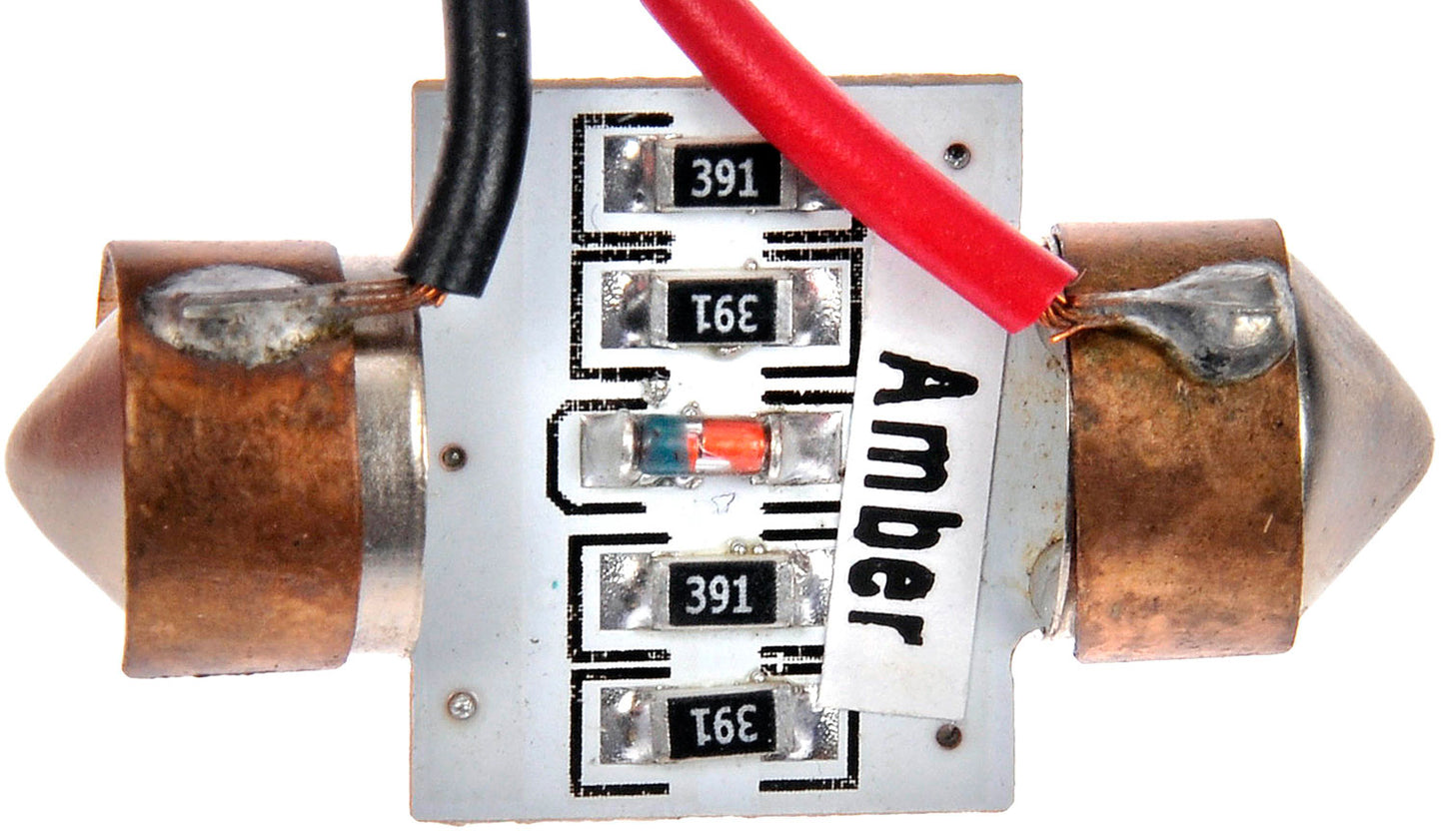 3175 Amber 5050SMD 6 LED bulb - Dorman# 3175A-SMD