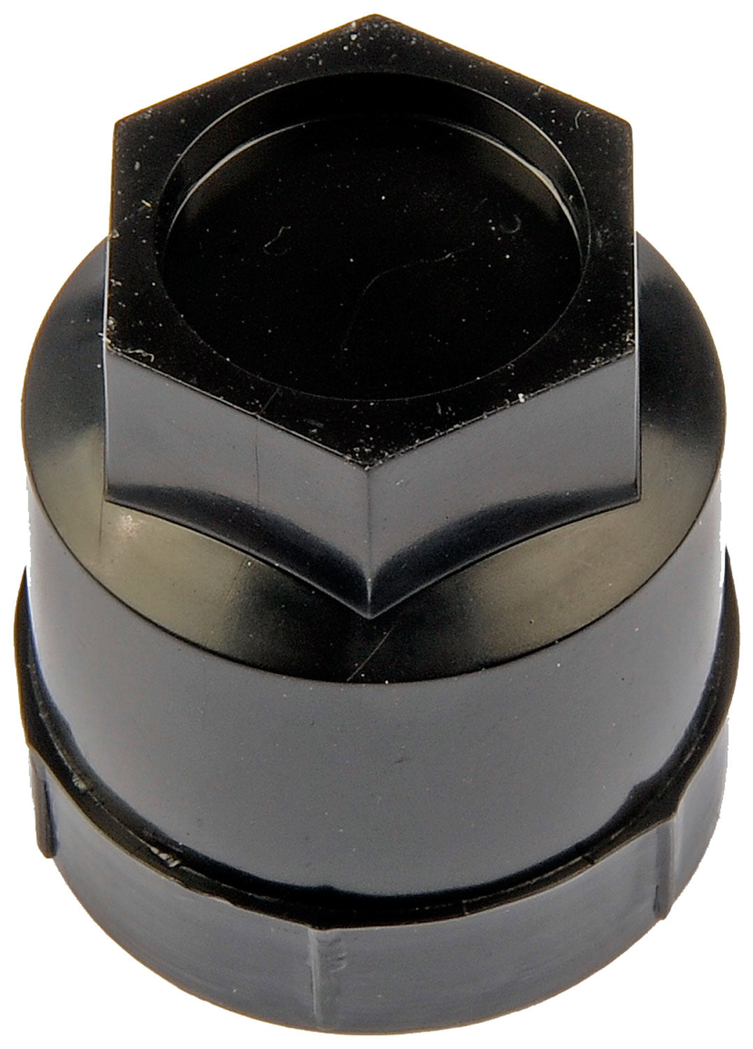 Black Wheel Nut Cover M24-2.0, Hex 19mm - Dorman# 611-605