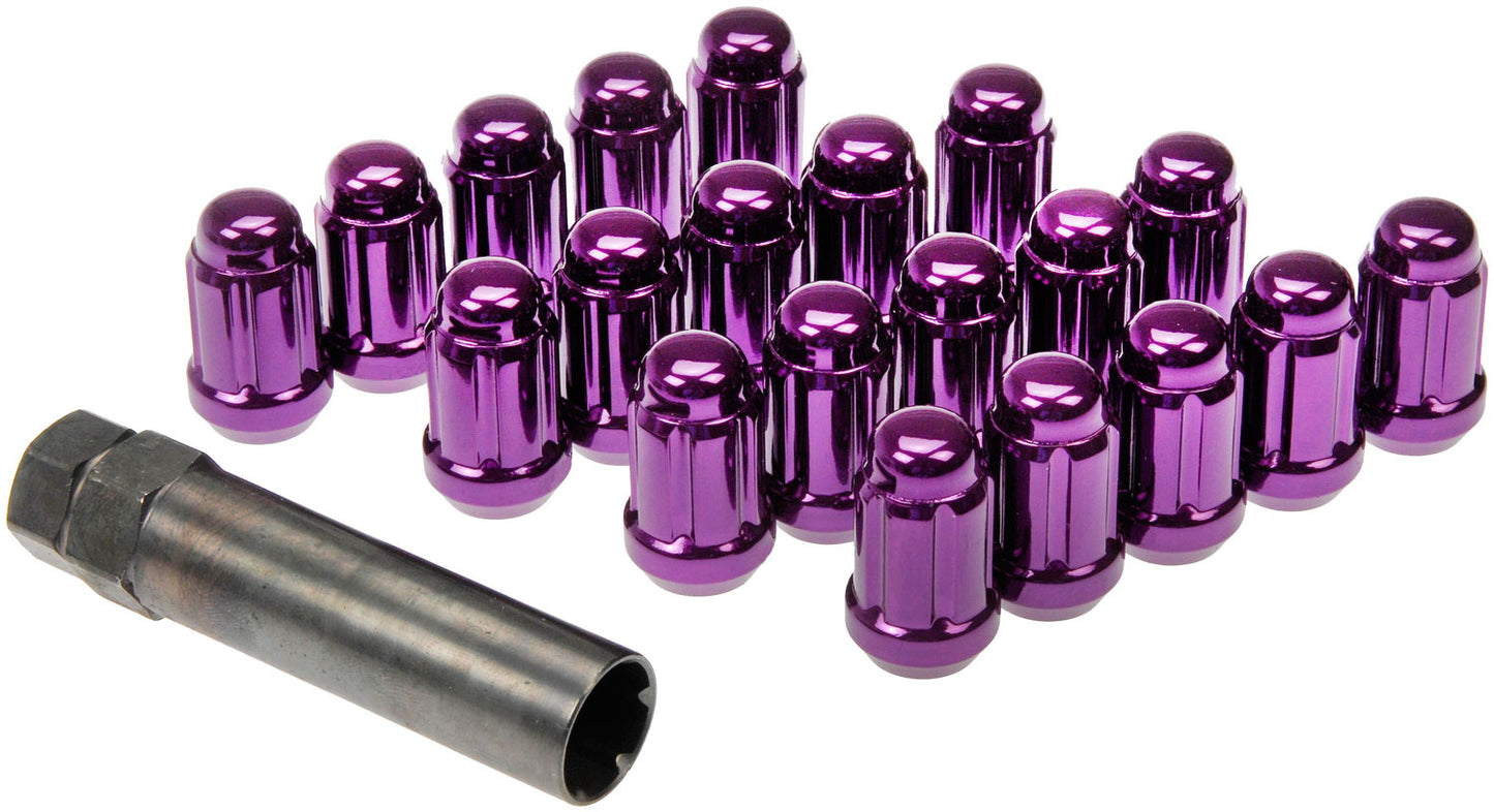 New Purple Spline Drive Lock Set 1/2-20 - Dorman 711-255J
