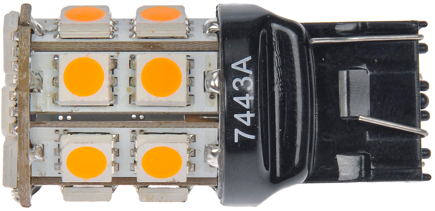 7443 Amber 5050SMD 20LED Bulb - Dorman# 7443A-SMD