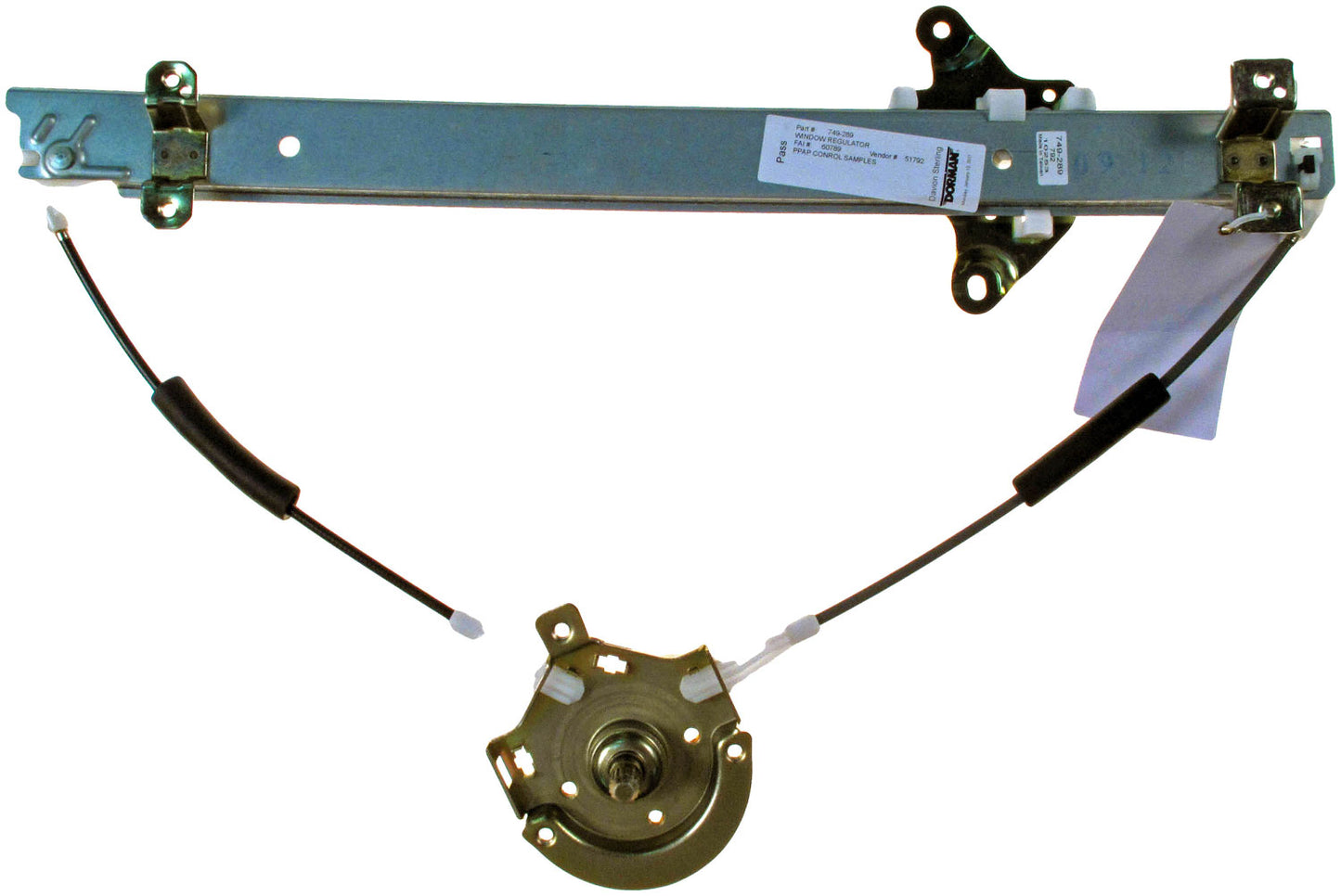 One New Front Right Manual Window Regulator Dorman 749-289