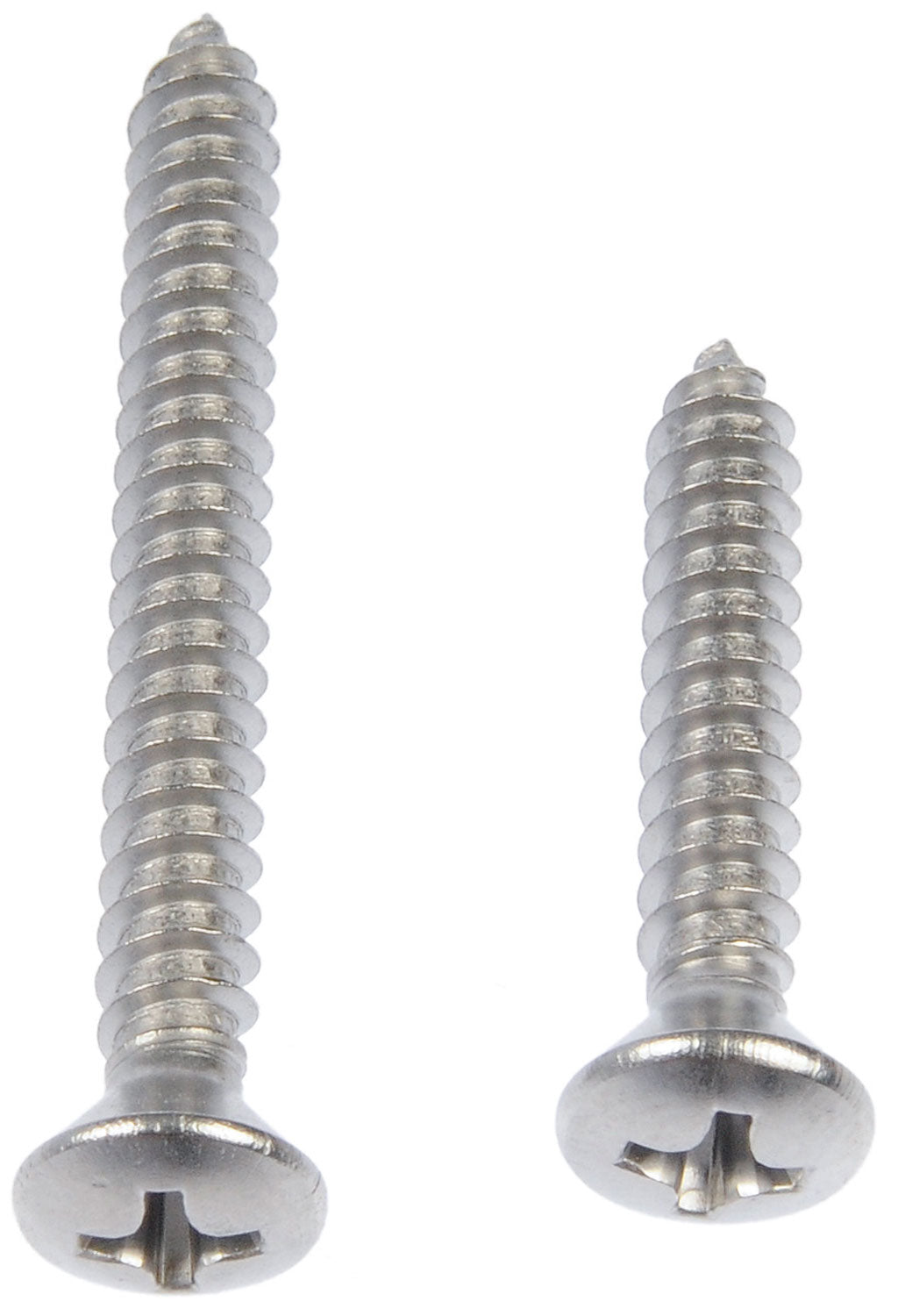 Self Tapping Screw-Stainless Steel-Oval Head-No8 x 1", 1-1/2" - Dorman# 784-120