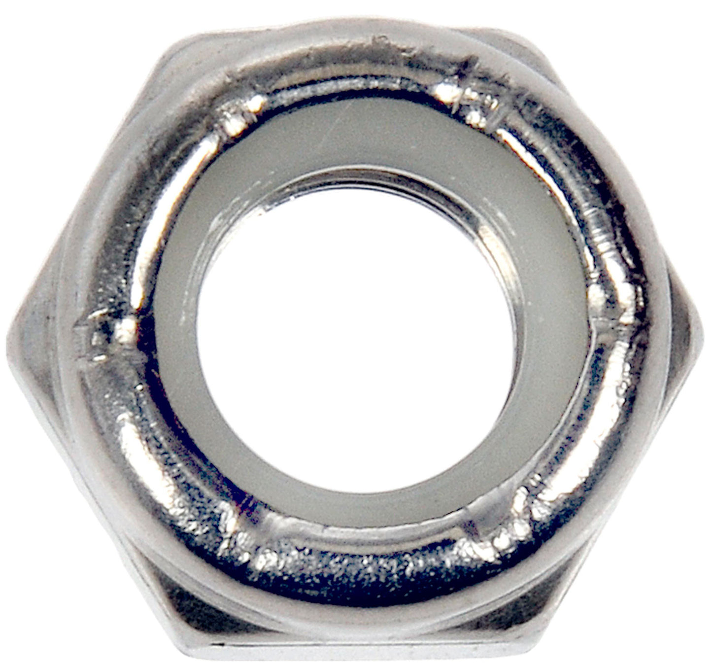 Hex Nut w/ Nylon Ring Insert-Stainless Steel-Thread 3/8-16 - Dorman# 894-082