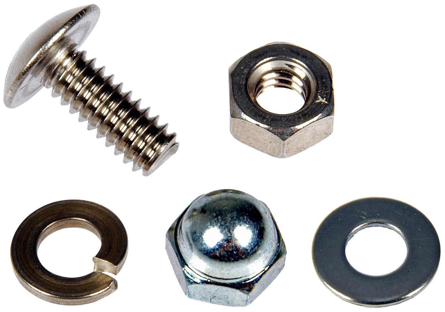 License Plate Fasteners Kit1/4 In. x 5/8 In. Dorman 785108 Parts