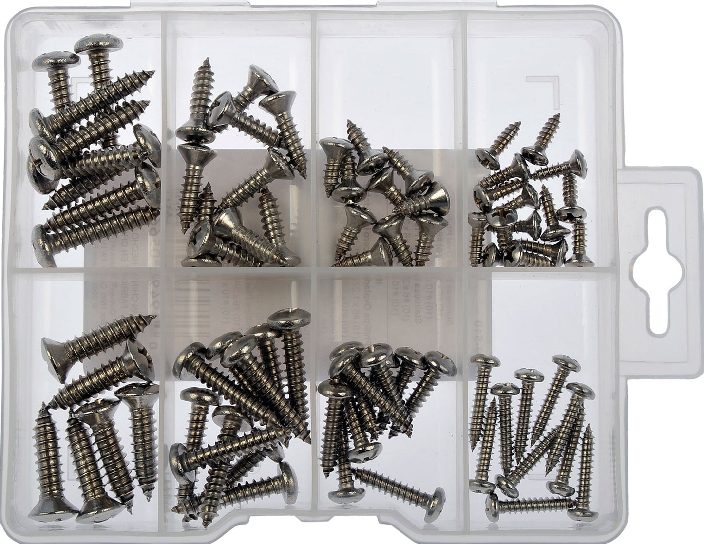 Sheet Metal Screw Stainless Steel Pack- 8 Skus- 79 Pieces - Dorman# 799-510