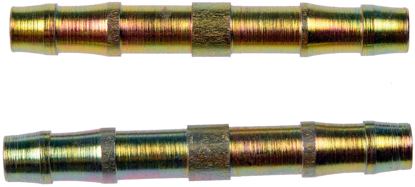 BARBED CARBON STEEL UNION FOR 3/8 IN NYLON FUEL LINES. - Dorman# 800-011