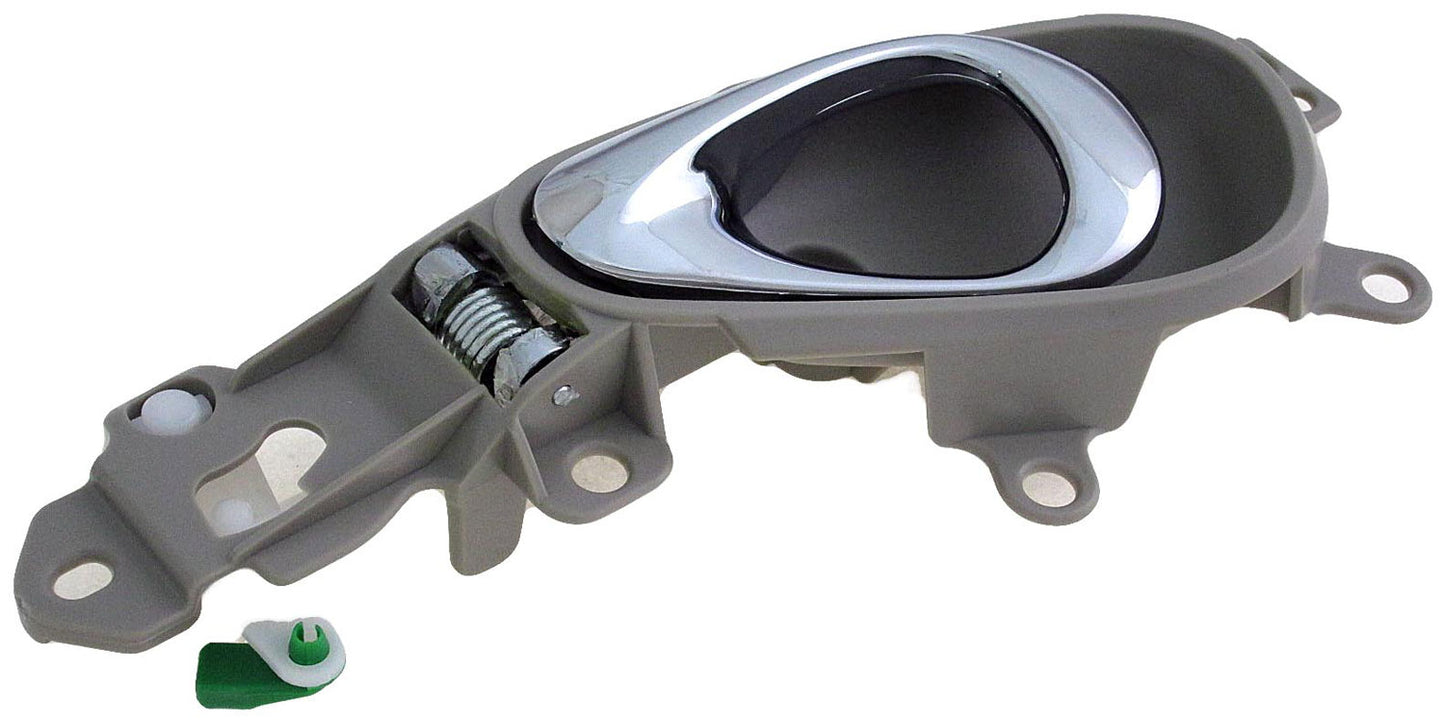 New Rear Left Interior Door Handle, Chrome Lever Beige Housing - Dorman 80939
