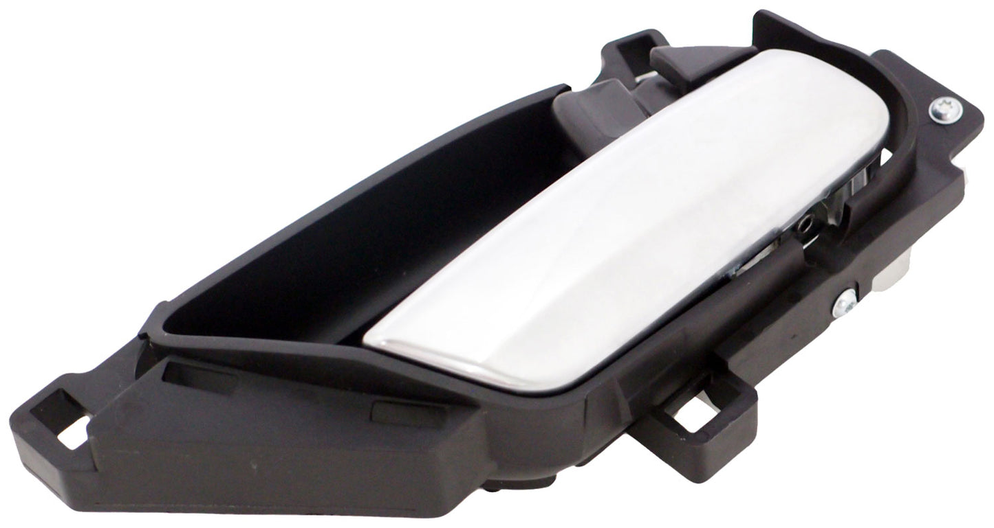 Int Door Handle Front/Rear Right Satin Chrome Lever/Black Housing - Dorman 81502