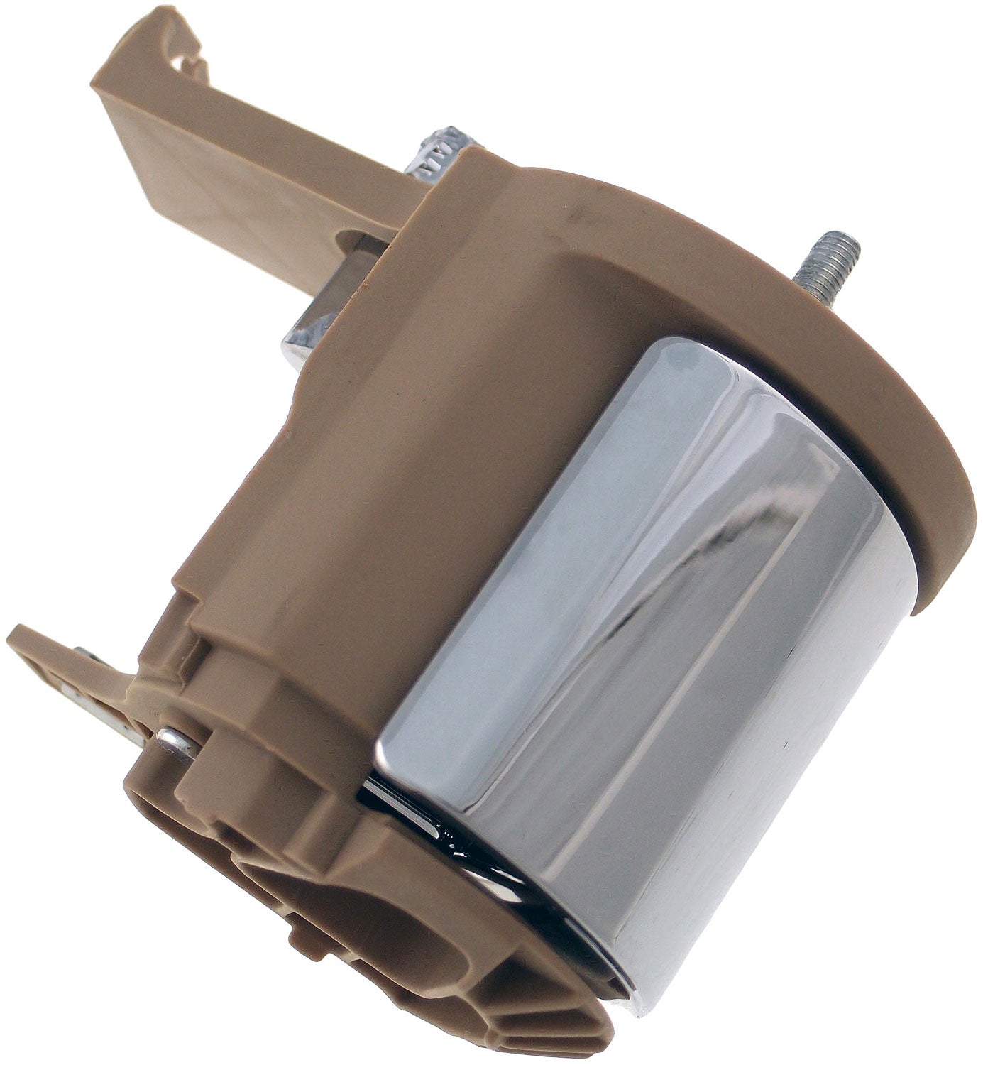 New Interior Door Handle - Front Left - Chrome & Beige (Camel) - Dorman 81708