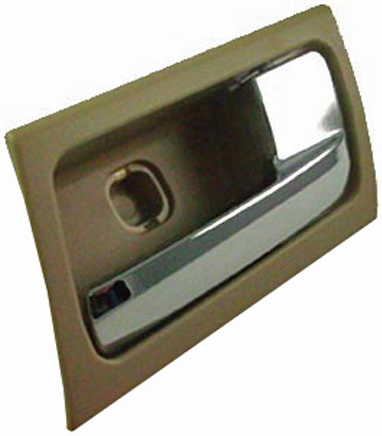 New Interior Door Handle - Front Right - Chrome & Beige (Camel) - Dorman 81722