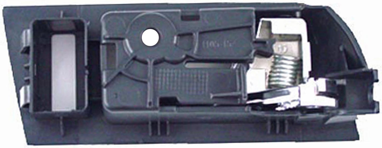 New Interior Door Handle - Front Left - Black+Chrome - Dorman 81777