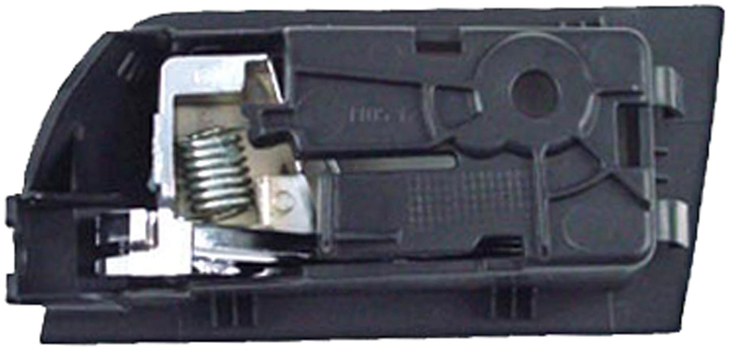 New Interior Door Handle - Rear Right - Black+Chrome - Dorman 81781