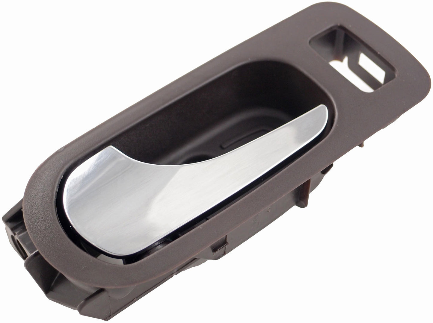New Interior Door Handle - Rear Left - Chrome & Brown (Cocoa) - Dorman 81812