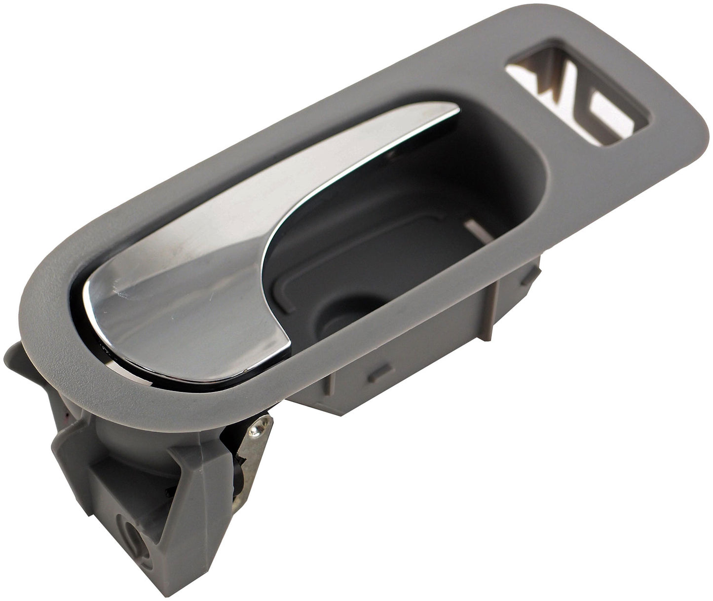 New Interior Door Handle - Rear Right - Chrome Lever+Gray Housing - Dorman 81817
