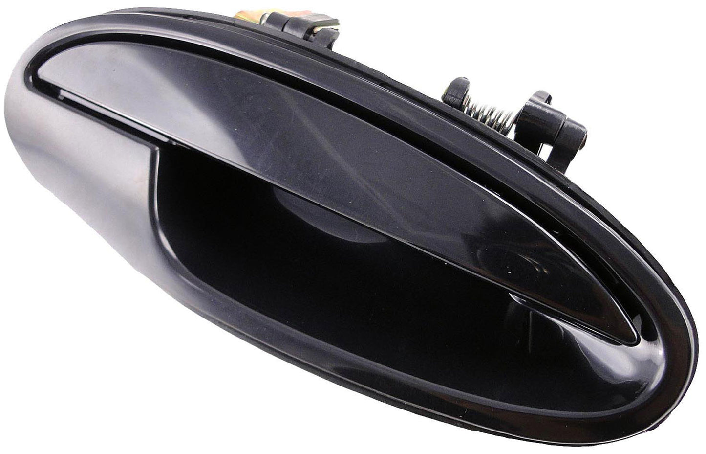 Front Right Smooth Black Exterior Door Handle w/o Keyhole (Dorman# 82029)