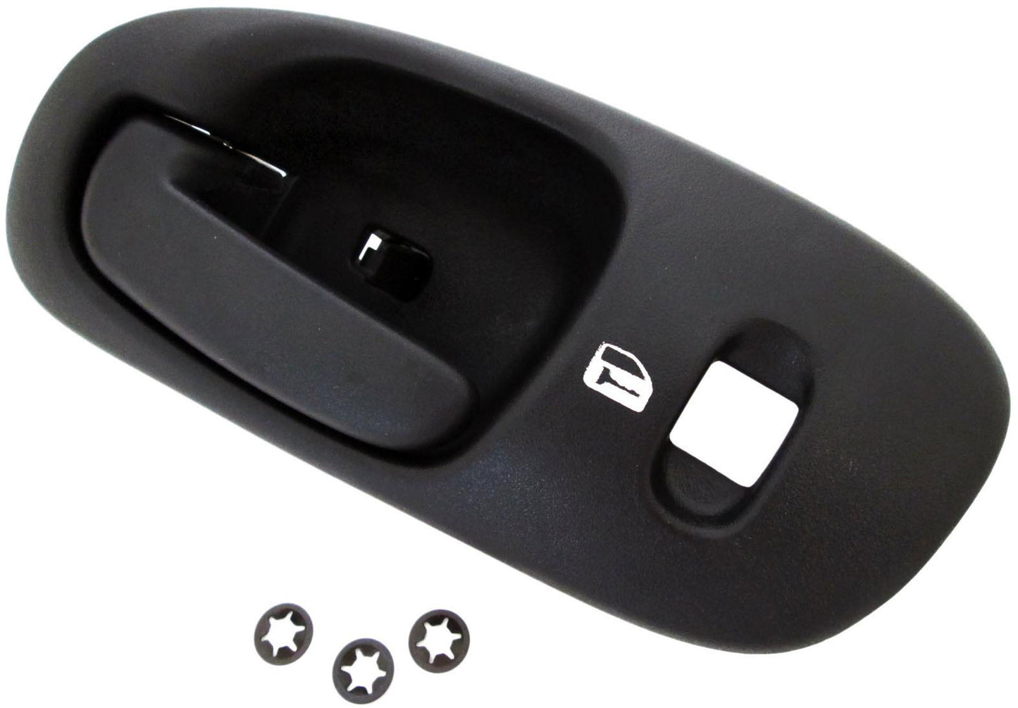 New Interior Door Handle Shale, Textured Black W/o Lock - Dorman 82088