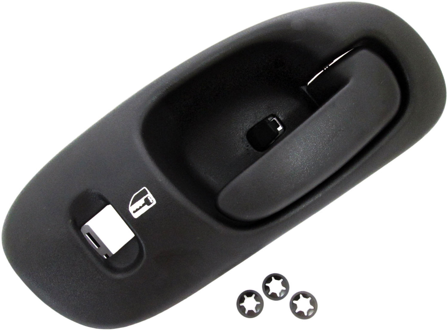 New Interior Door Handle, Textured Black Without Lock - Dorman 82089