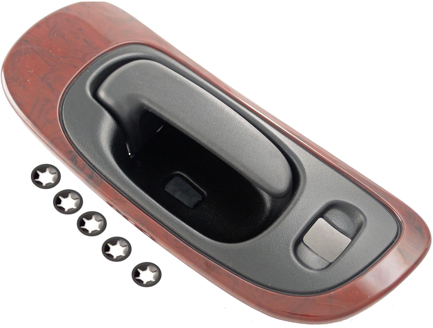 New Interior Door Handle Black Lever, Woodgrain Housing - Dorman 82093