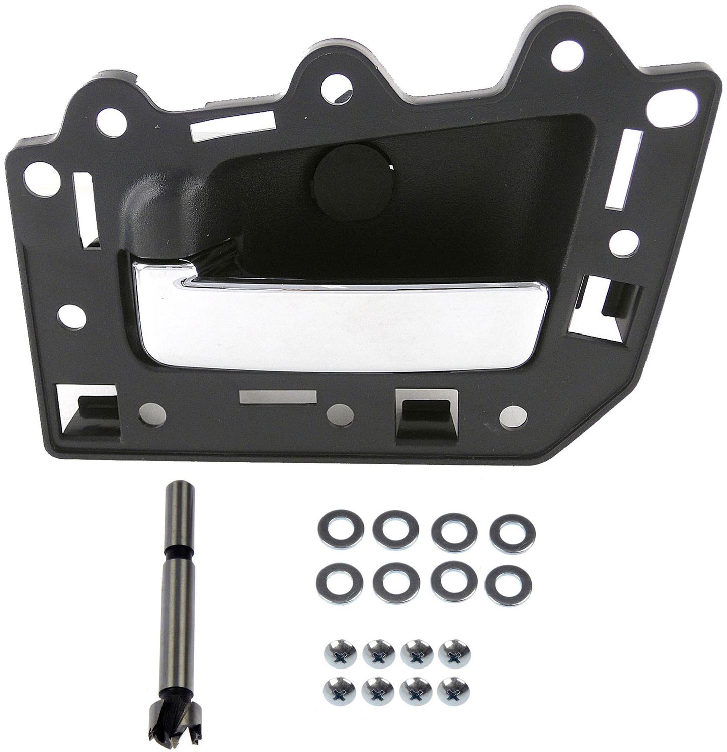 New Interior Door Handle Chrome Lever, Black Housing - Dorman 82160