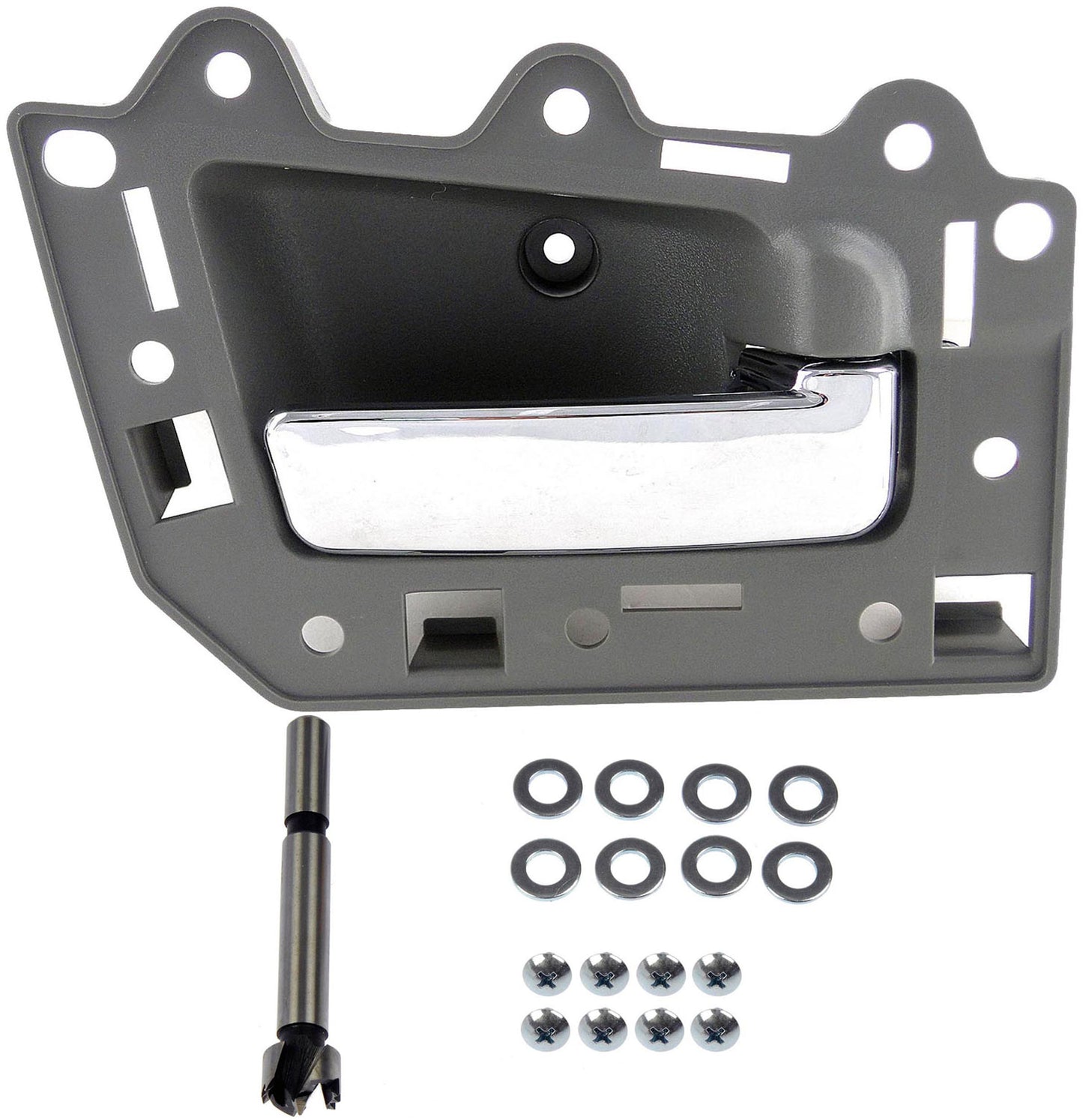 New Interior Door Handle Chrome Lever, Gray Housing - Dorman 82167