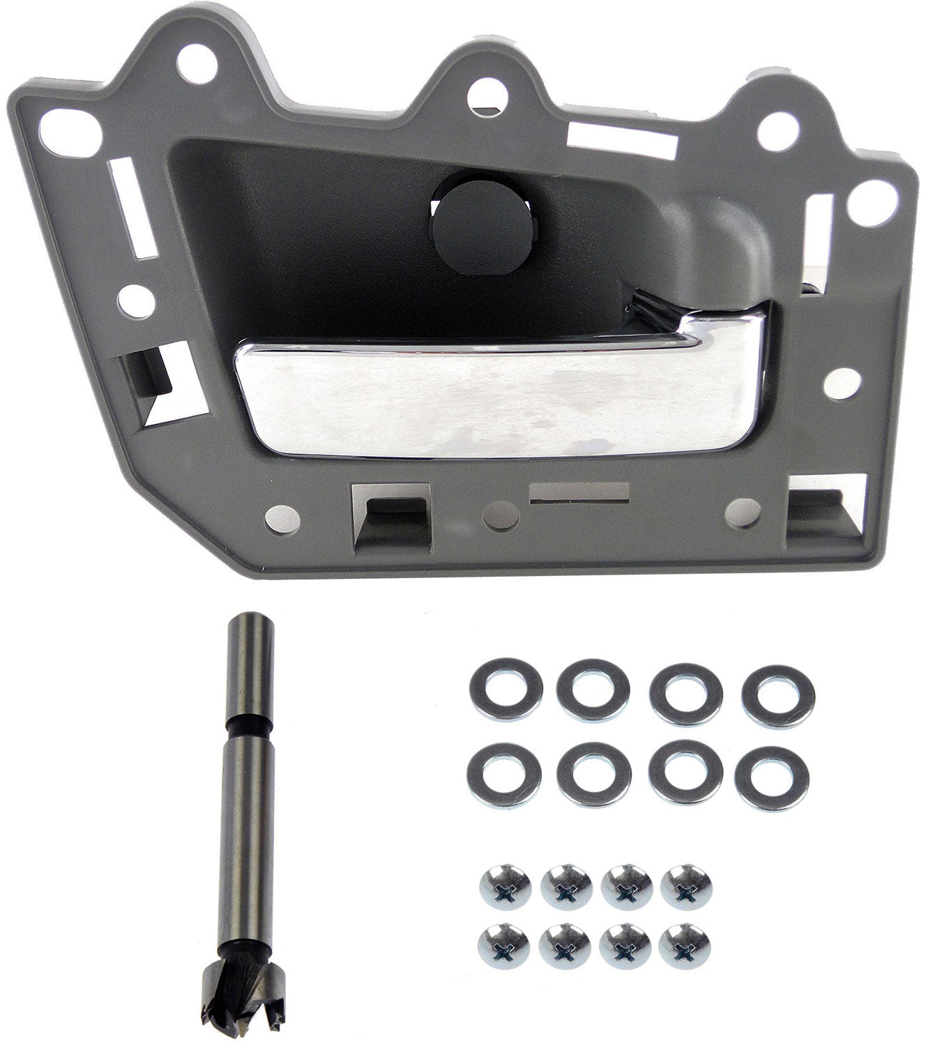 New Interior Door Handle Chrome Lever, Gray Housing - Dorman 82296