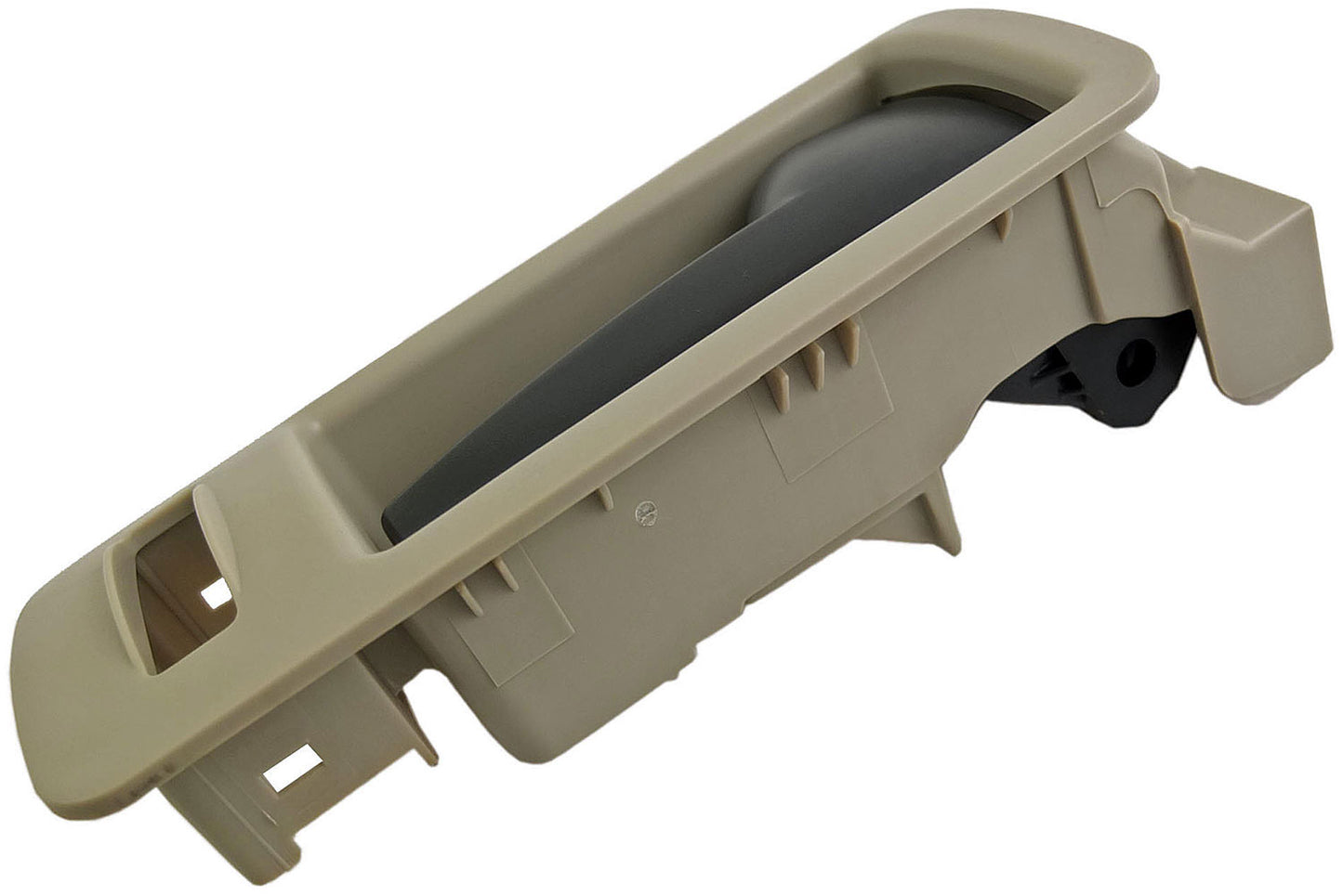 Interior Door Handle Front Right Black Lever Beige Housing Stone - Dorman# 90892