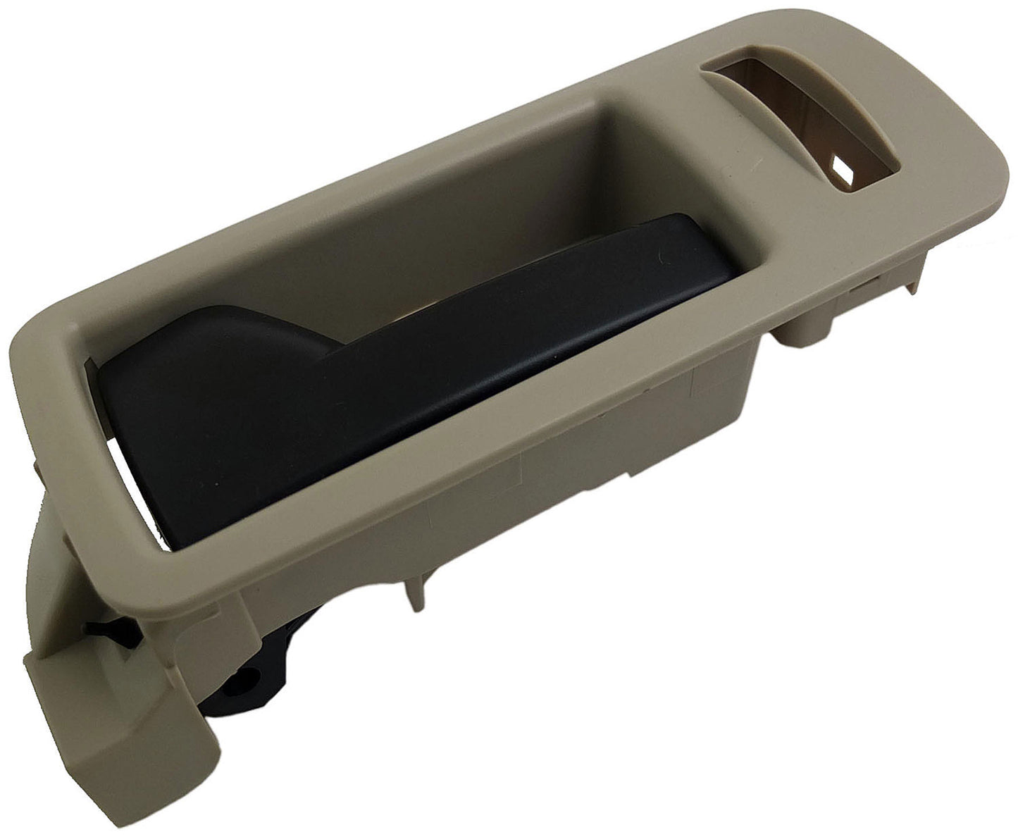 Interior Door Handle Front Left Black Lever Beige Housing Stone - Dorman# 90893