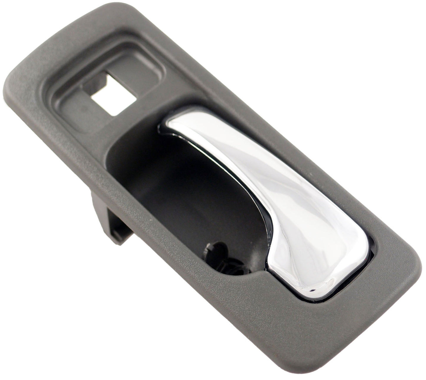 Interior Door Handle Front Left With Lock Hole Chrome Gray - Dorman# 92433
